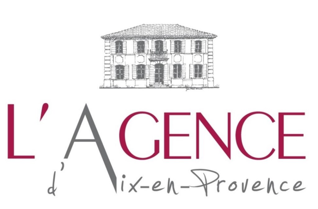 Logo de l'agence d'Aix-en-Provence avec une illustration d'une maison traditionnelle.